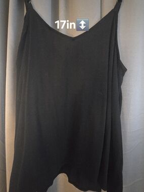torrid Black V-Neck Adjustable Strap Cami